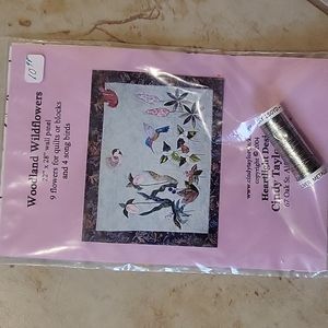 Woodland Wildflowers Quilt Wall Hanging Kit